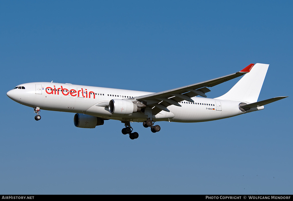 Aircraft Photo of D-ABXG | Airbus A330-223 | Air Berlin | AirHistory.net #522973