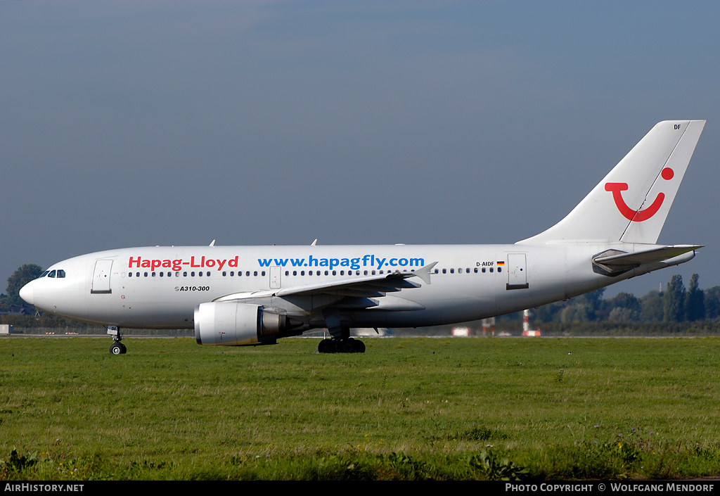 Aircraft Photo of D-AIDF | Airbus A310-304 | Hapag-Lloyd | AirHistory.net #522983
