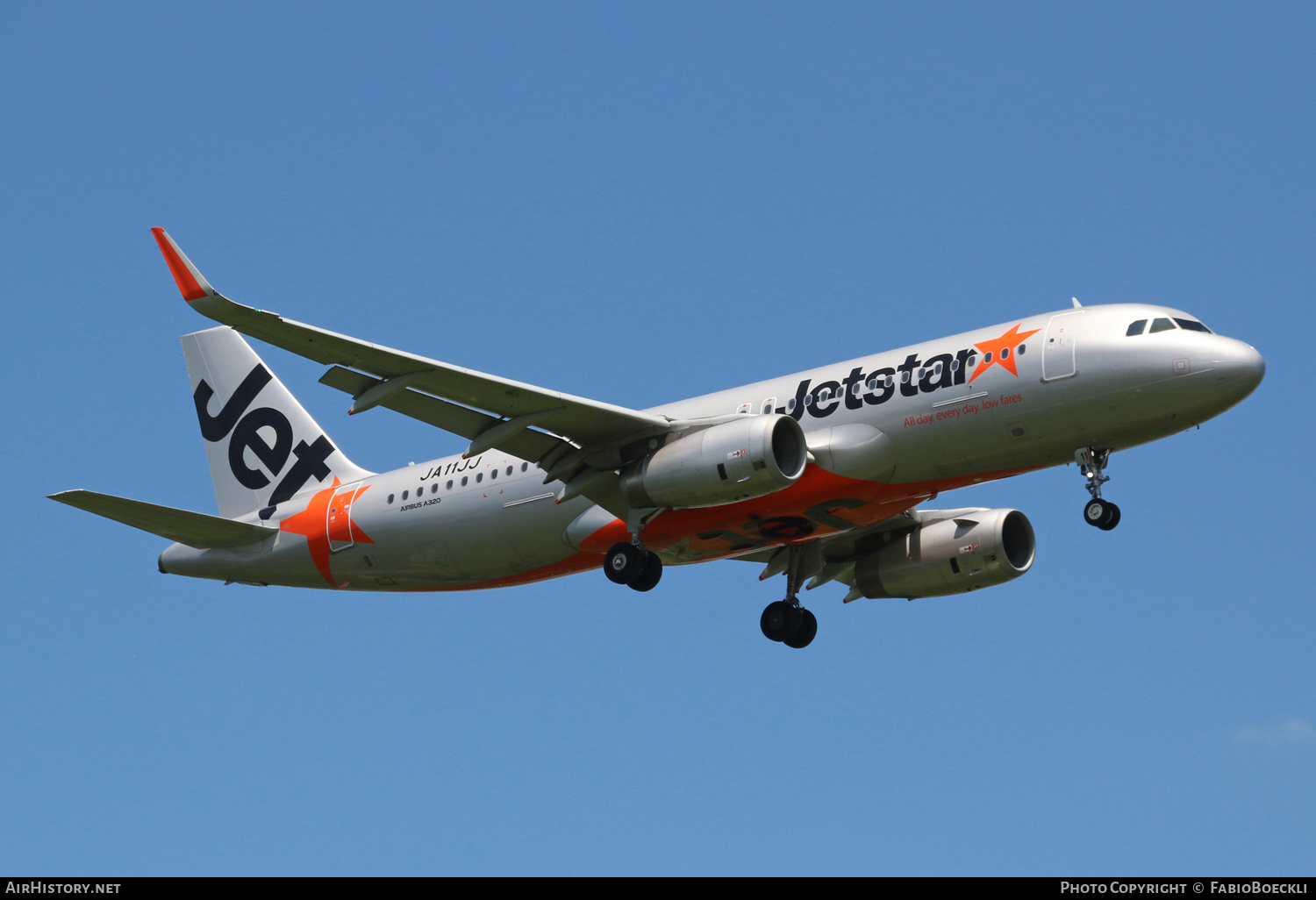 Aircraft Photo of JA11JJ | Airbus A320-232 | Jetstar Airways | AirHistory.net #523000