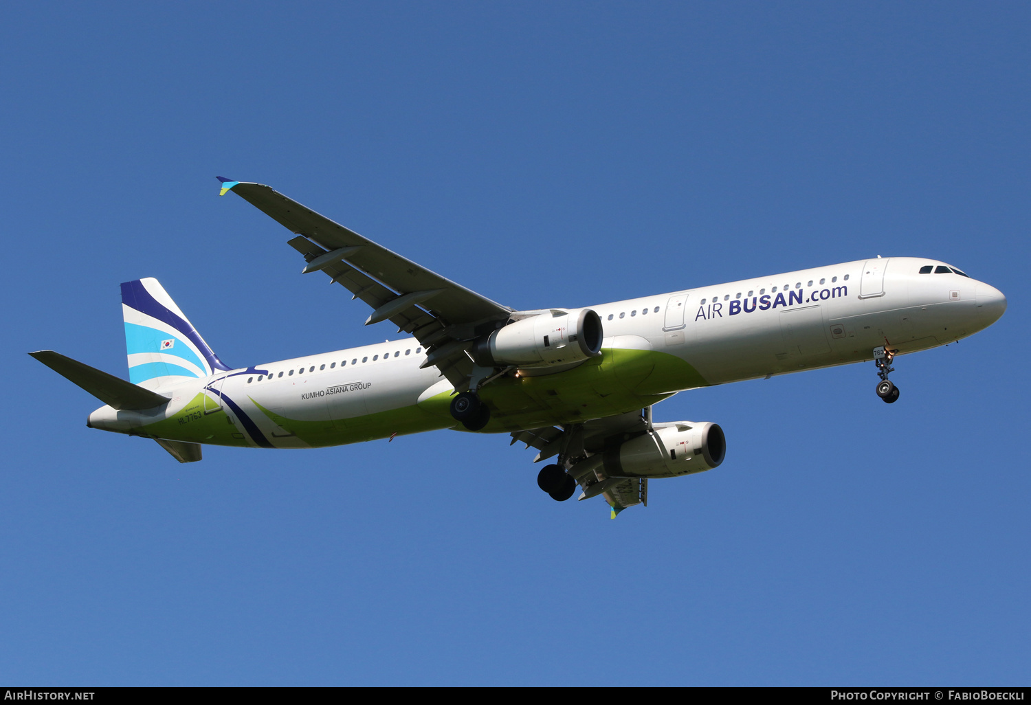 Aircraft Photo of HL7763 | Airbus A321-231 | Air Busan | AirHistory.net #523025