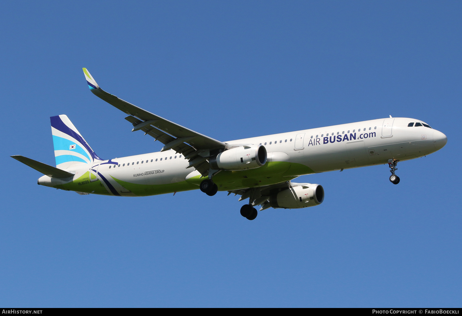 Aircraft Photo of HL8099 | Airbus A321-231 | Air Busan | AirHistory.net #523027