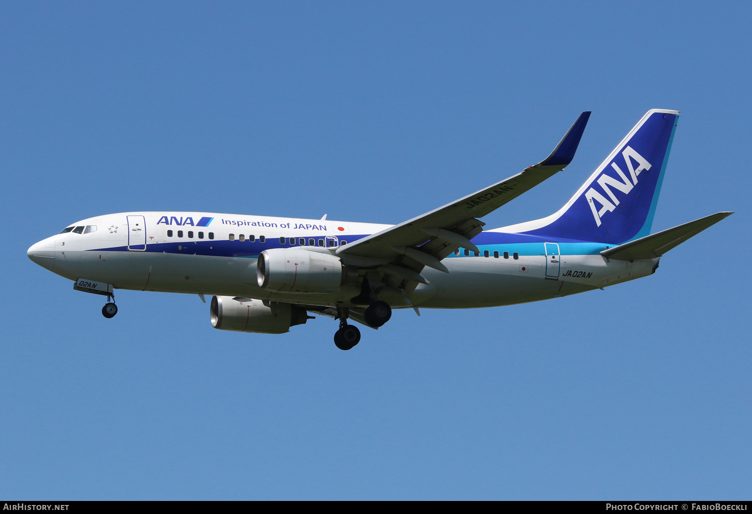 Aircraft Photo of JA02AN | Boeing 737-781 | All Nippon Airways - ANA | AirHistory.net #523036