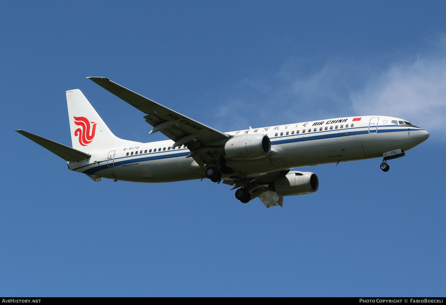 Aircraft Photo of B-5170 | Boeing 737-808 | Air China | AirHistory.net #523048