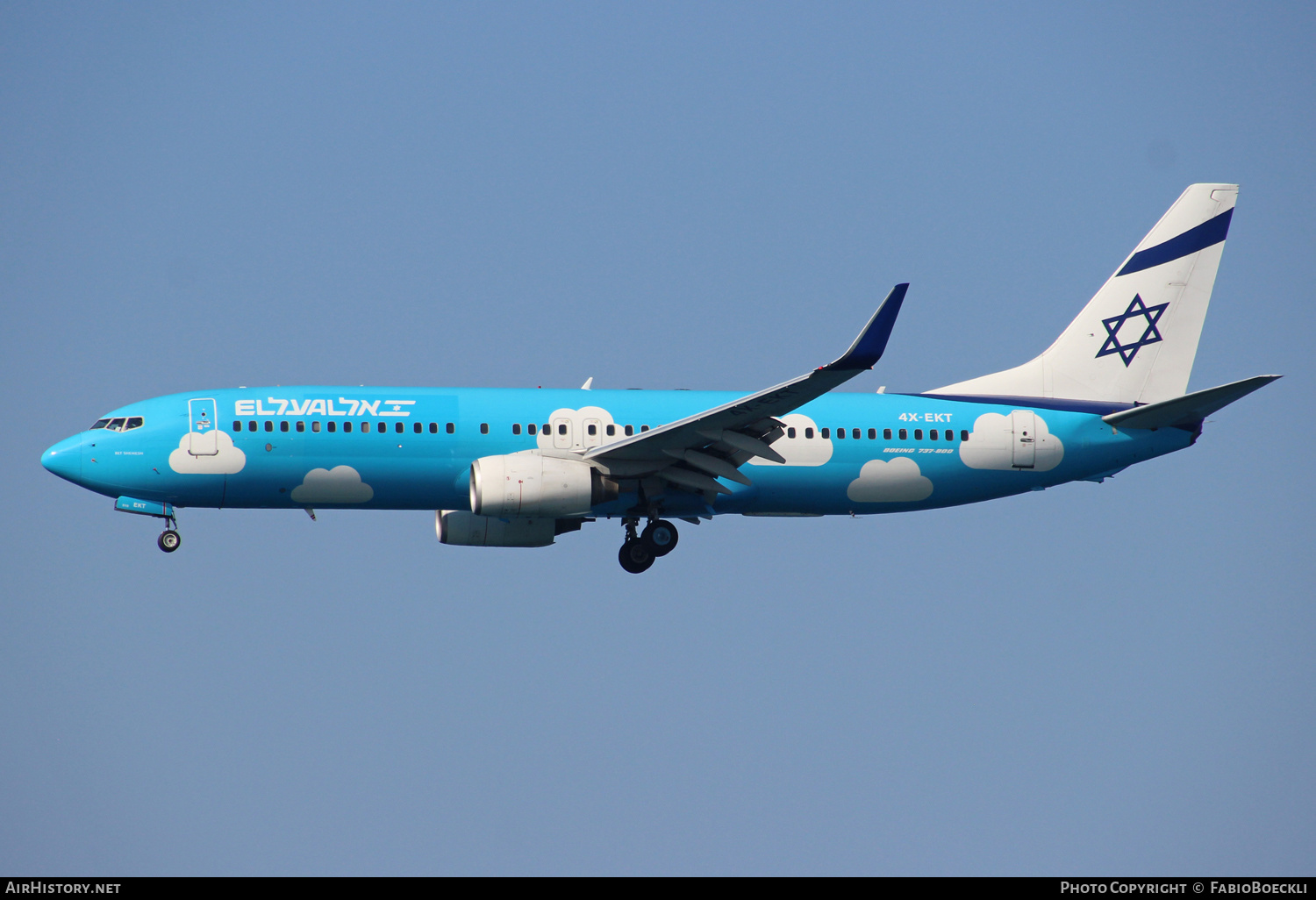 Aircraft Photo of 4X-EKT | Boeing 737-8BK | El Al Israel Airlines | AirHistory.net #523057