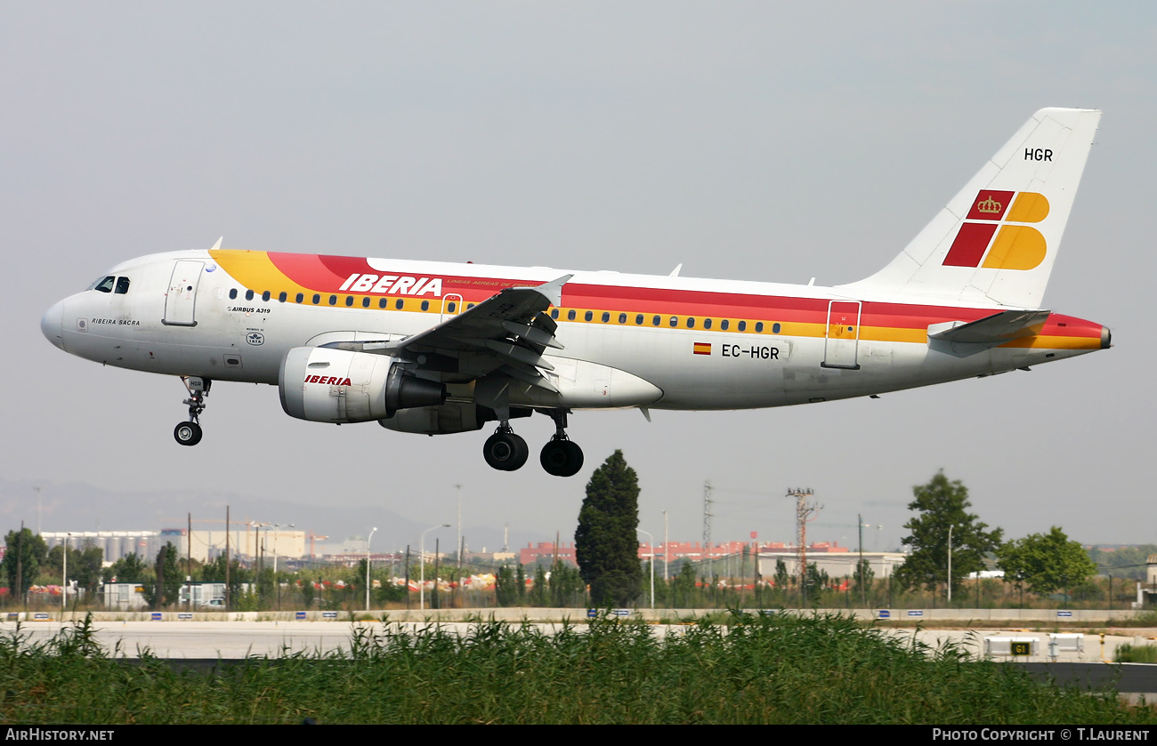 Aircraft Photo of EC-HGR | Airbus A319-112 | Iberia | AirHistory.net #523062