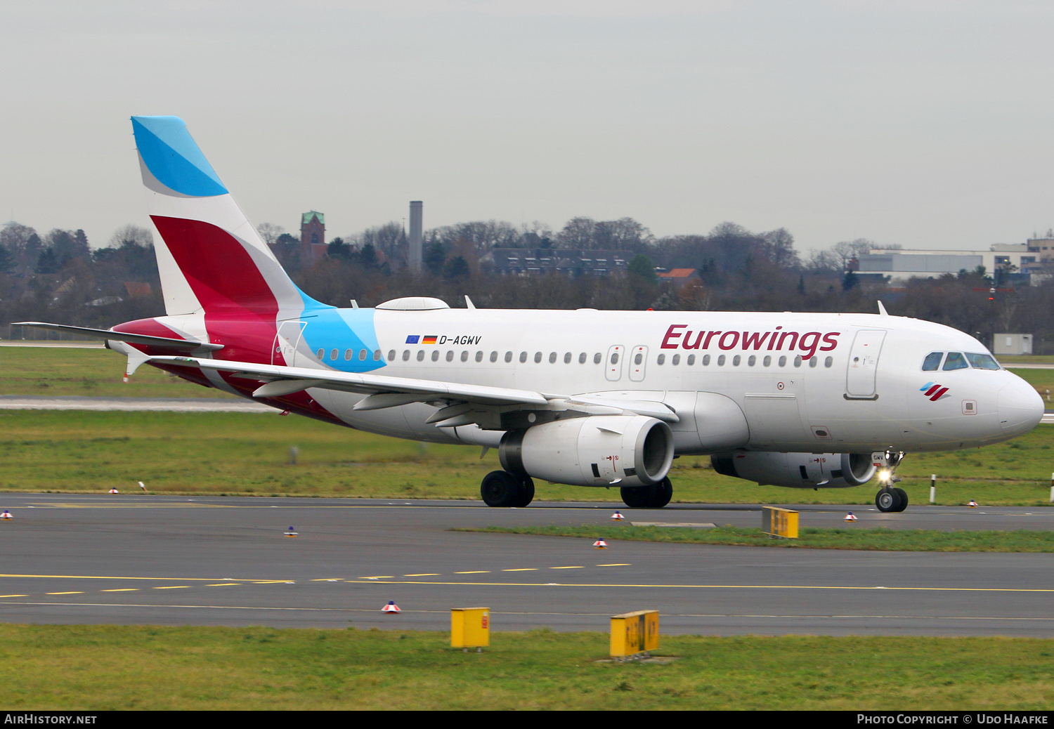 Aircraft Photo of D-AGWV | Airbus A319-132 | Eurowings | AirHistory.net #523080