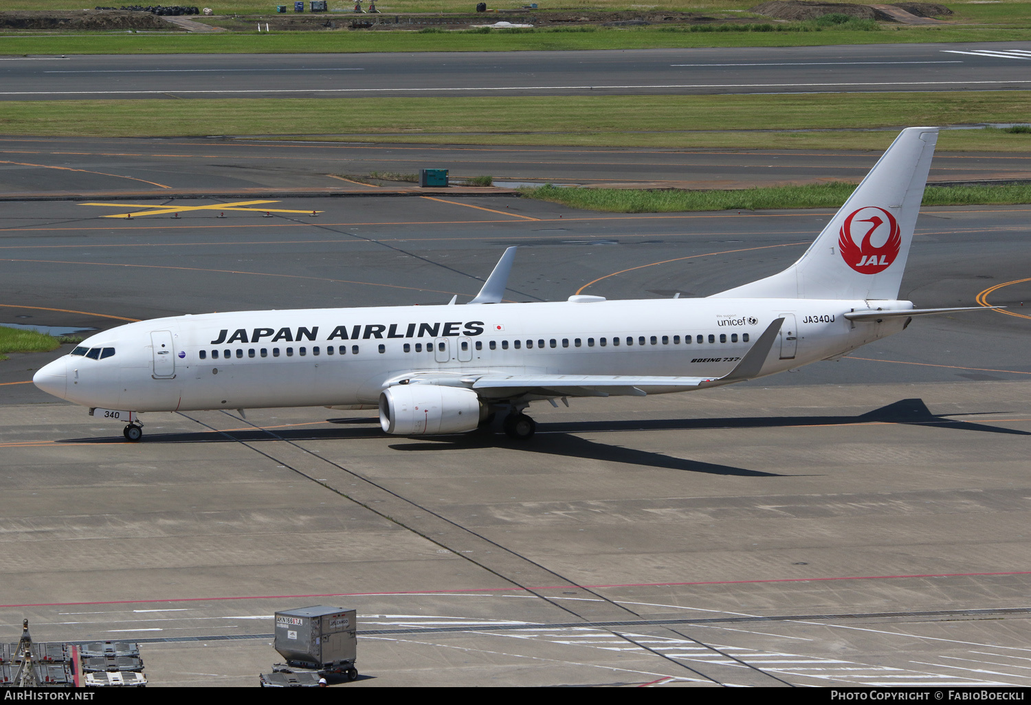 Aircraft Photo of JA340J | Boeing 737-846 | Japan Airlines - JAL | AirHistory.net #523097