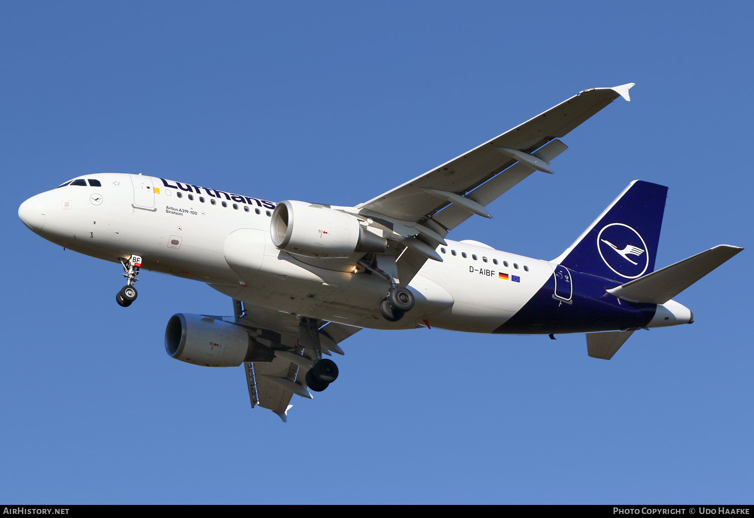 Aircraft Photo of D-AIBF | Airbus A319-112 | Lufthansa | AirHistory.net #523101