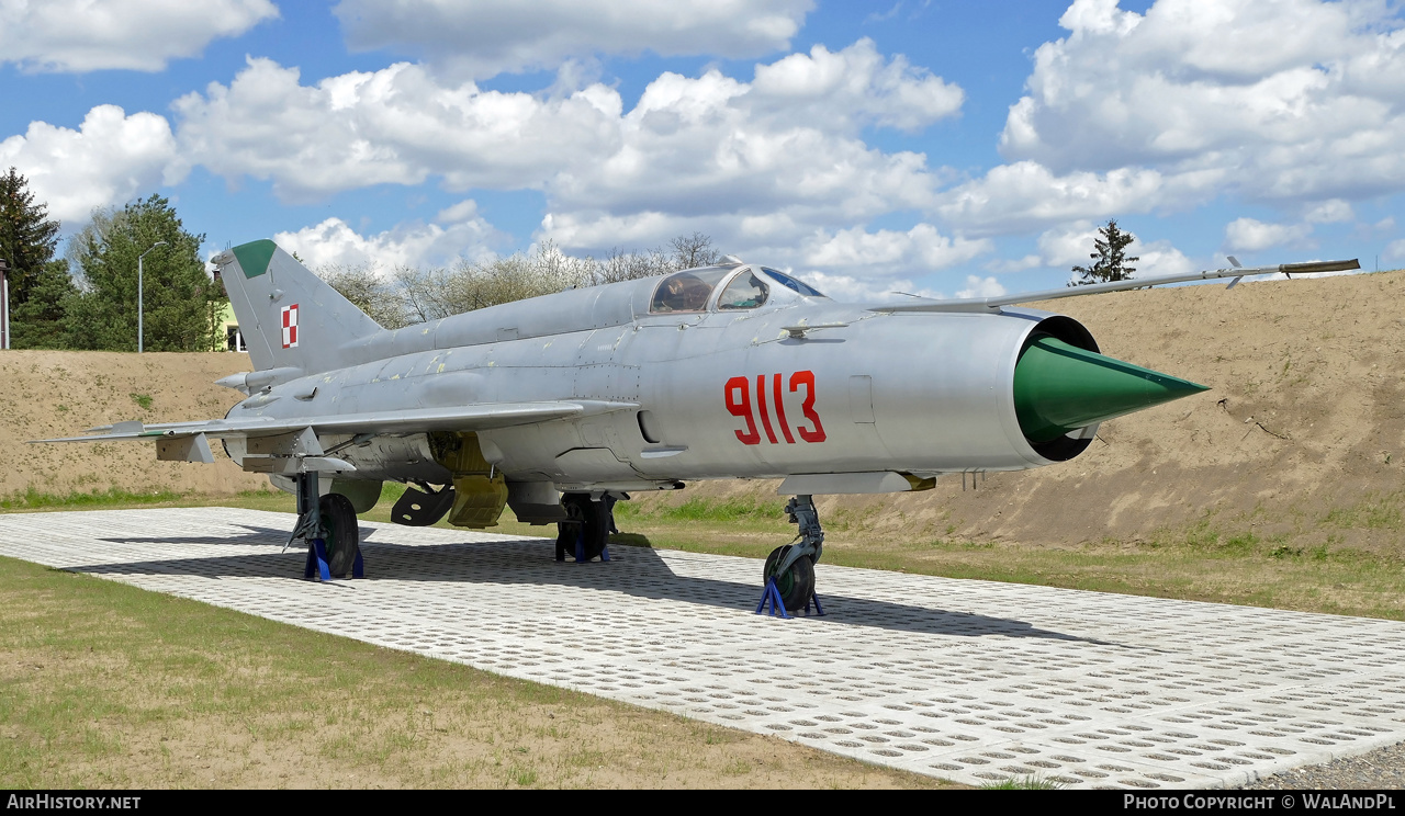 Aircraft Photo of 9113 | Mikoyan-Gurevich MiG-21MF | Poland - Air Force | AirHistory.net #523119