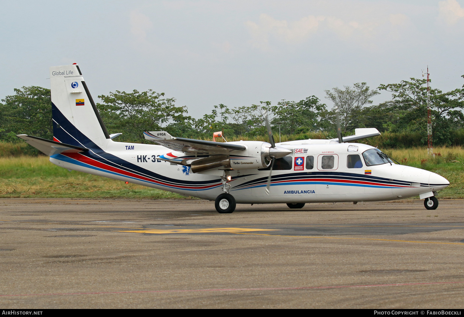 Aircraft Photo of HK-3245 | Rockwell 690A Turbo Commander | SAE - Servicios Aéreos Especiales | AirHistory.net #523142