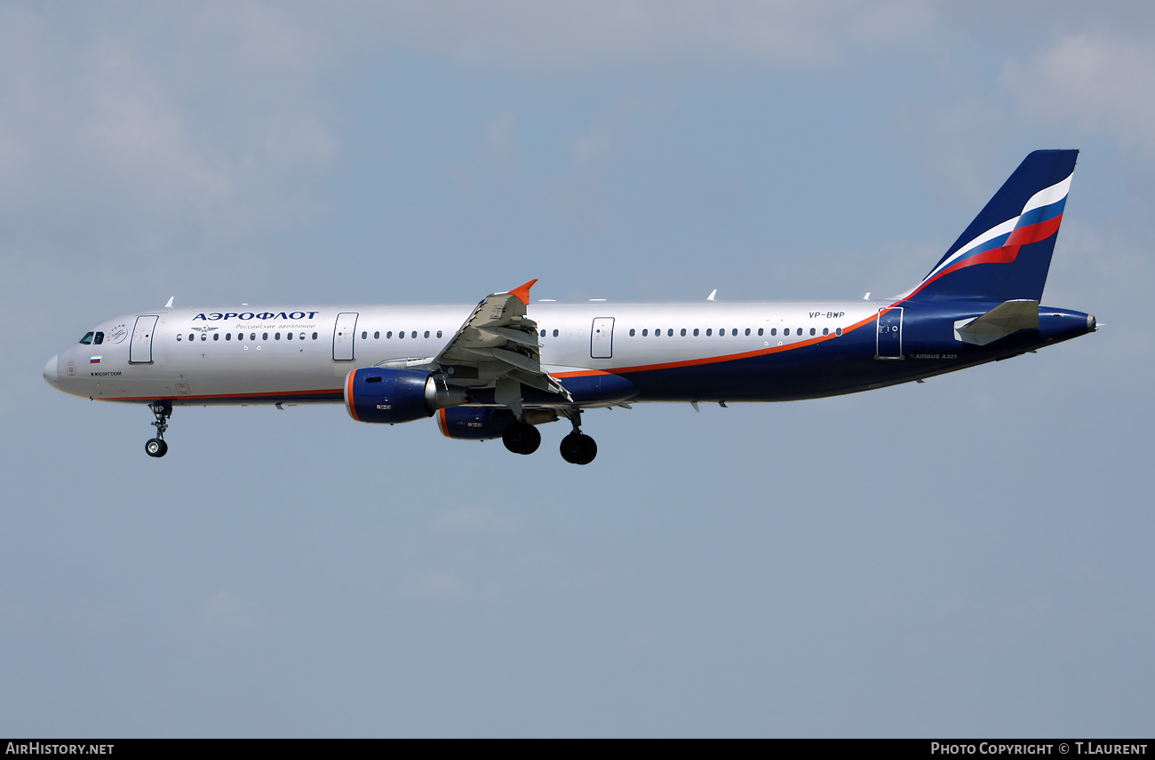 Aircraft Photo of VP-BWP | Airbus A321-211 | Aeroflot - Russian Airlines | AirHistory.net #523162