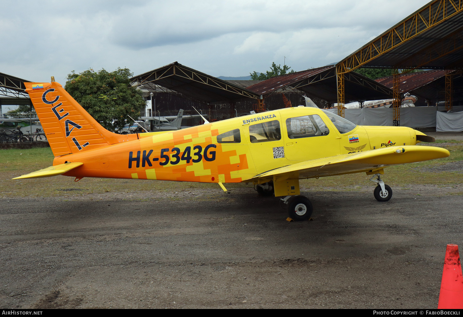 Aircraft Photo of HK-5343-G | Piper PA-28-161 Warrior II | CEAL Escuela de Aviación | AirHistory.net #523188
