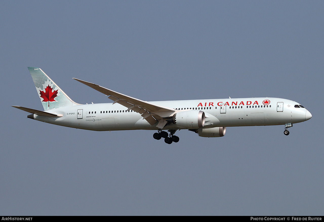 Aircraft Photo of C-FGFZ | Boeing 787-9 Dreamliner | Air Canada | AirHistory.net #523226