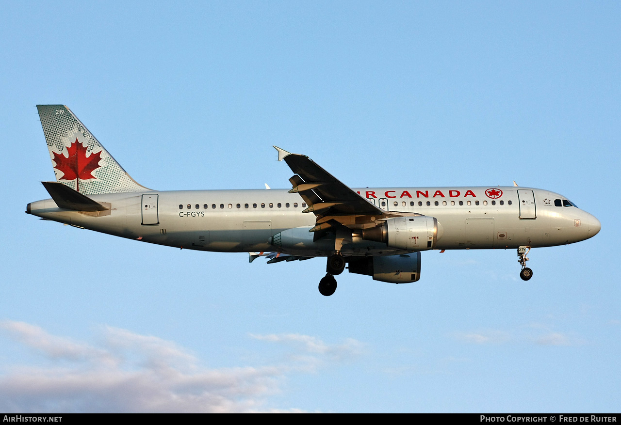 Aircraft Photo of C-FGYS | Airbus A320-211 | Air Canada | AirHistory.net #523255