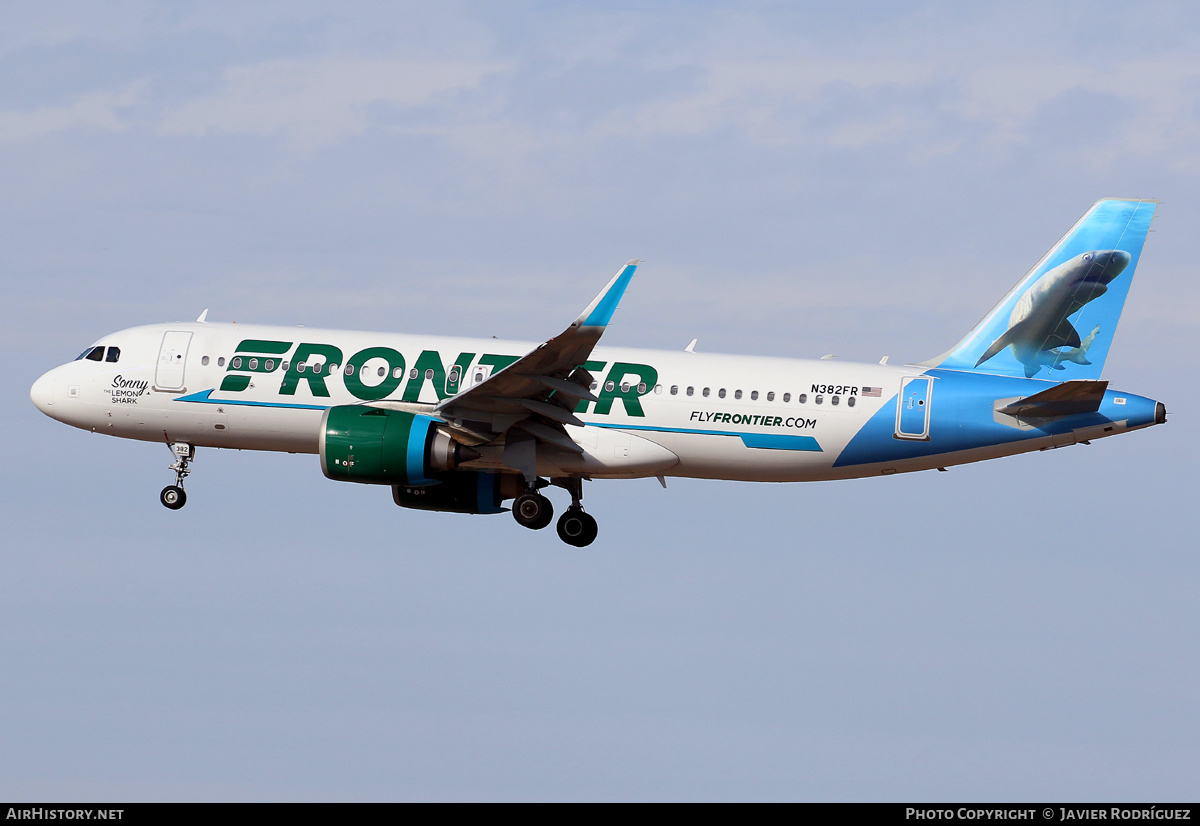 Aircraft Photo of N382FR | Airbus A320-251N | Frontier Airlines | AirHistory.net #523274