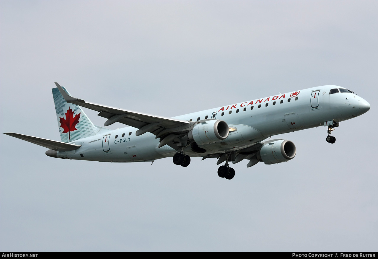 Aircraft Photo of C-FGLY | Embraer 190AR (ERJ-190-100IGW) | Air Canada | AirHistory.net #523276