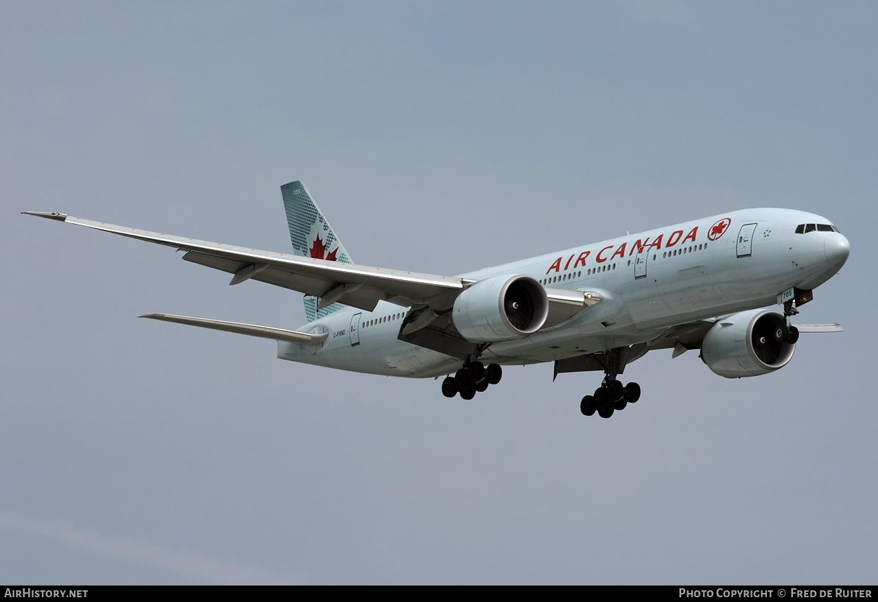 Aircraft Photo of C-FNND | Boeing 777-233/LR | Air Canada | AirHistory.net #523295