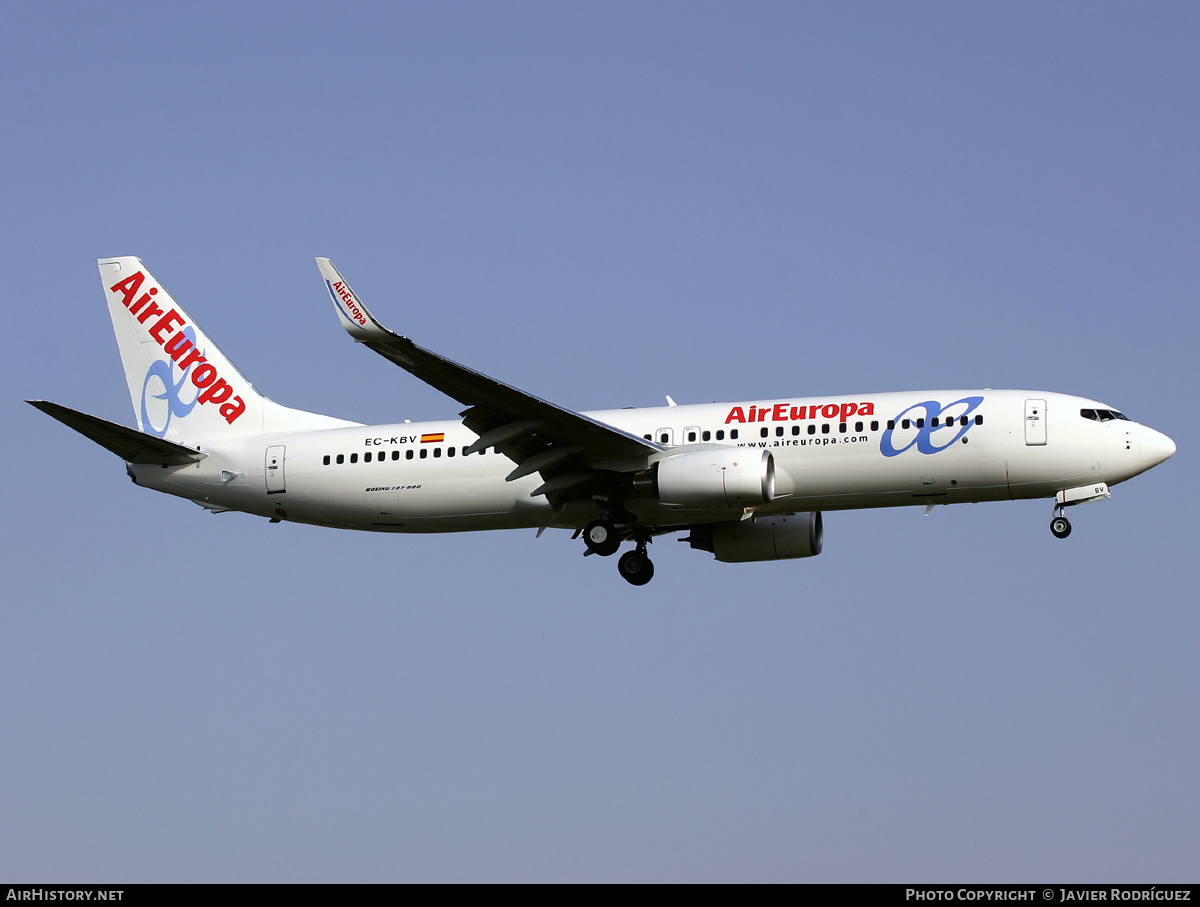Aircraft Photo of EC-KBV | Boeing 737-85P | Air Europa | AirHistory.net #523297
