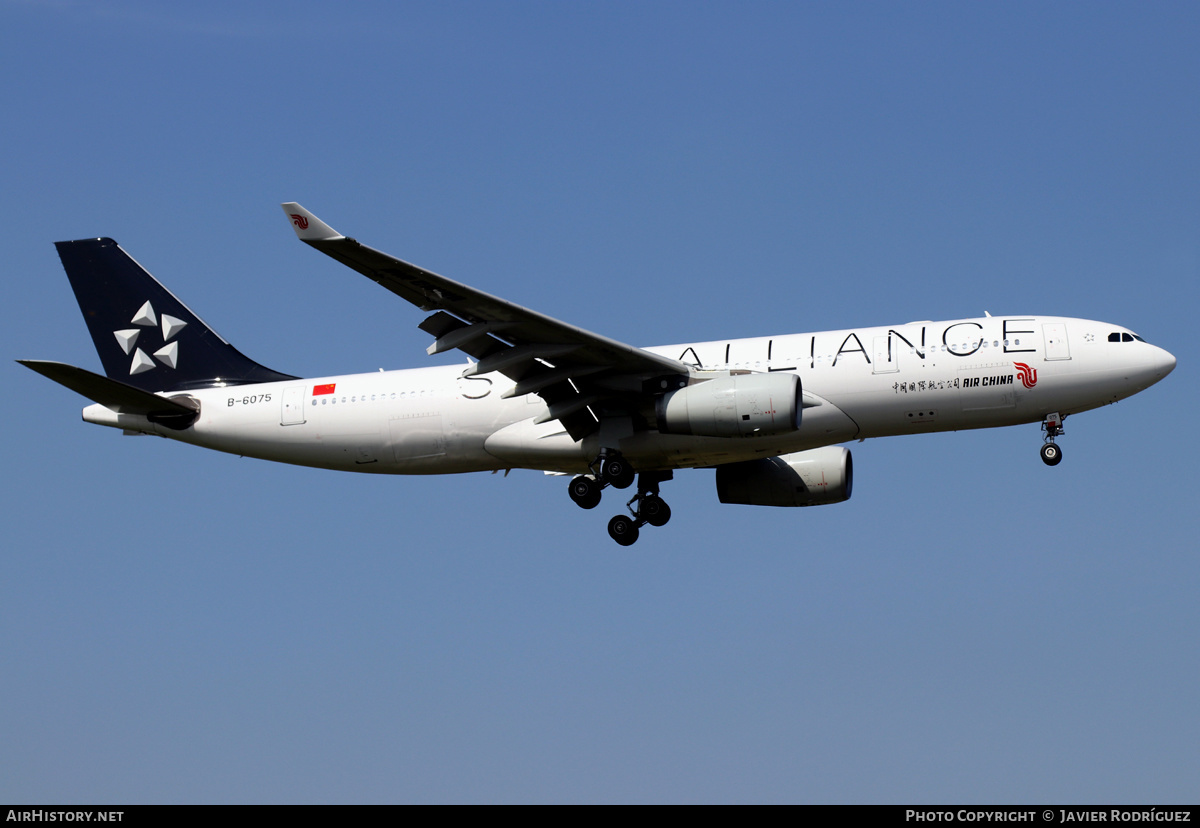 Aircraft Photo of B-6075 | Airbus A330-243 | Air China | AirHistory.net #523301