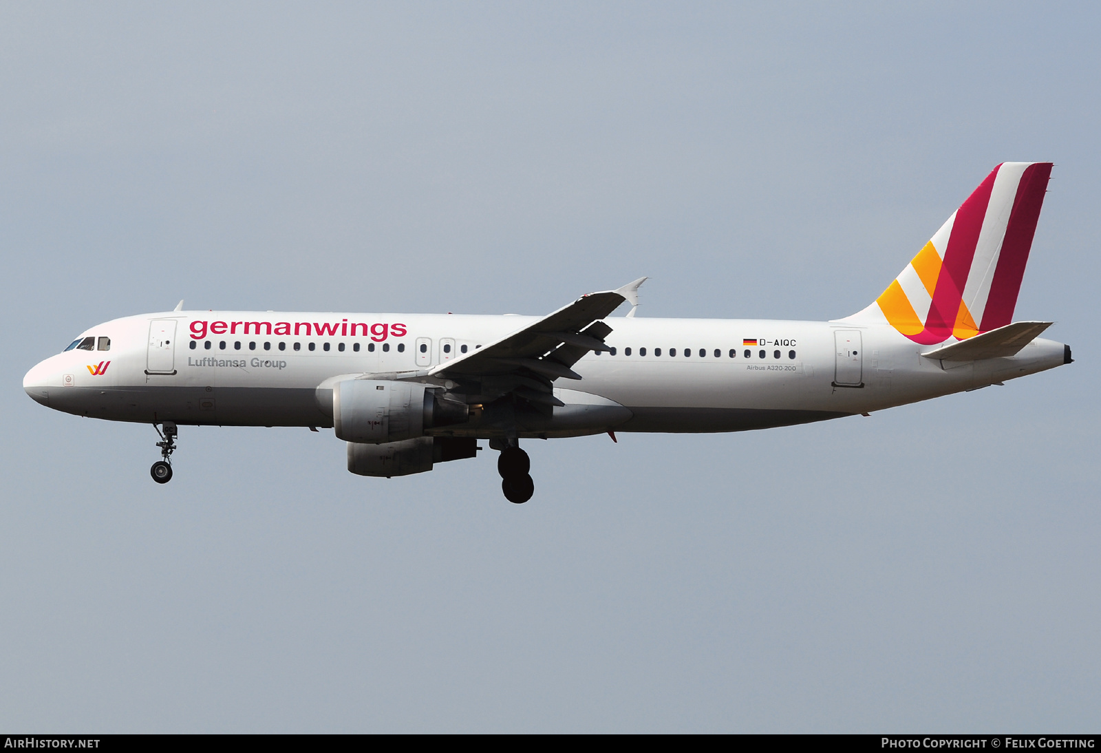Aircraft Photo of D-AIQC | Airbus A320-211 | Germanwings | AirHistory.net #523380