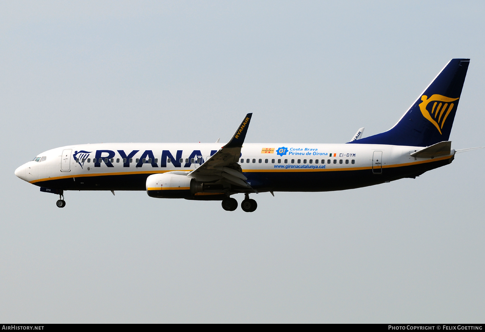 Aircraft Photo of EI-DYM | Boeing 737-8AS | Ryanair | AirHistory.net #523382