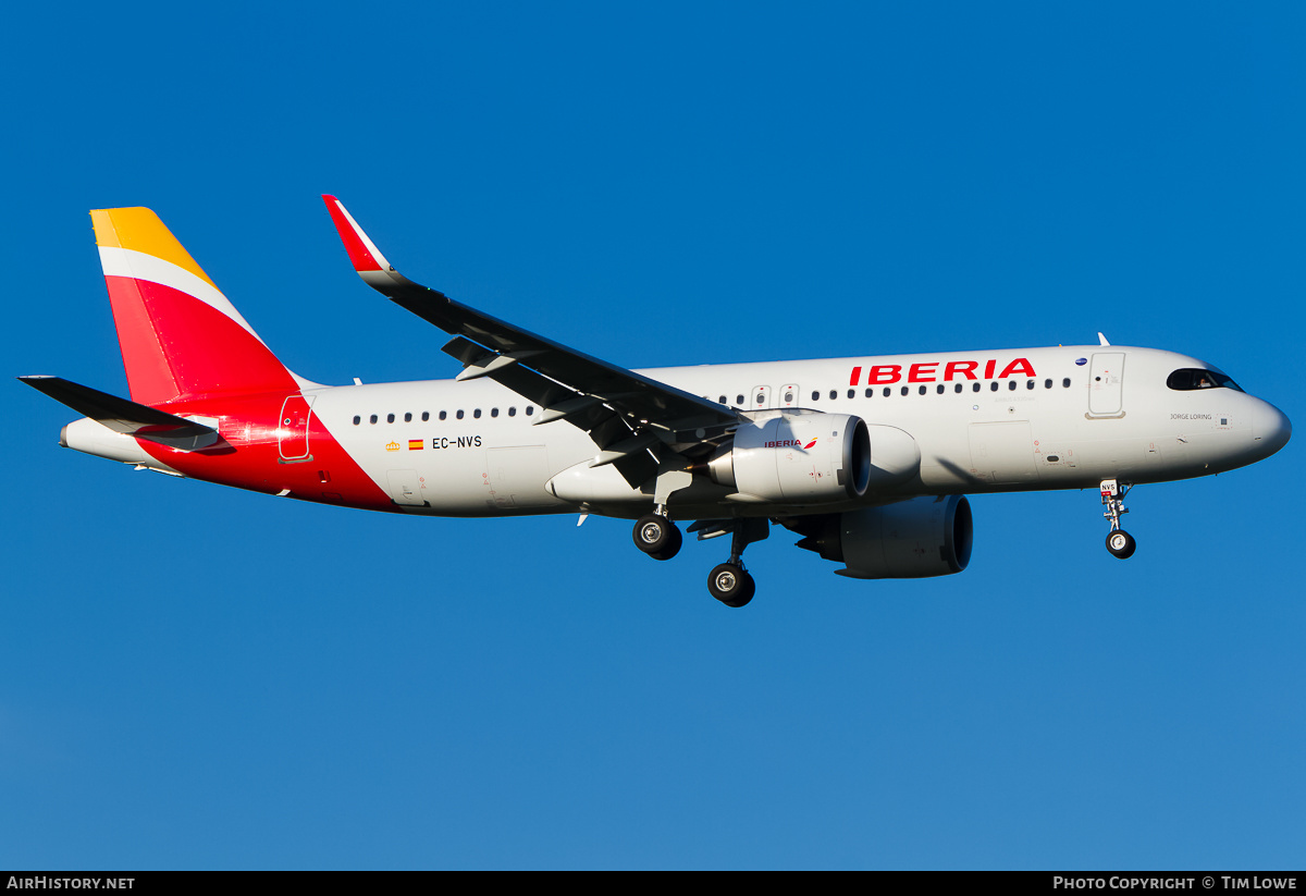 Aircraft Photo of EC-NVS | Airbus A320-251N | Iberia | AirHistory.net #523439