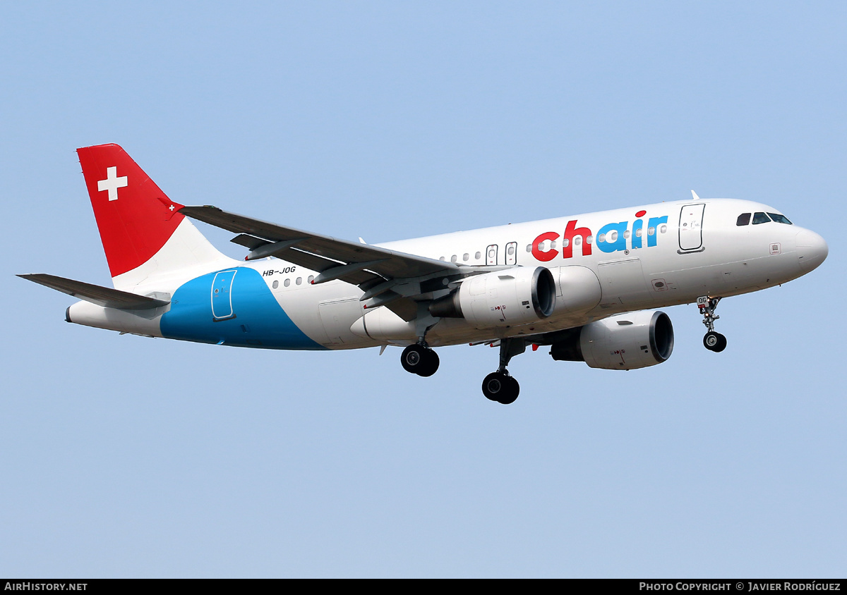 Aircraft Photo of HB-JOG | Airbus A319-112 | Chair Airlines | AirHistory.net #523540