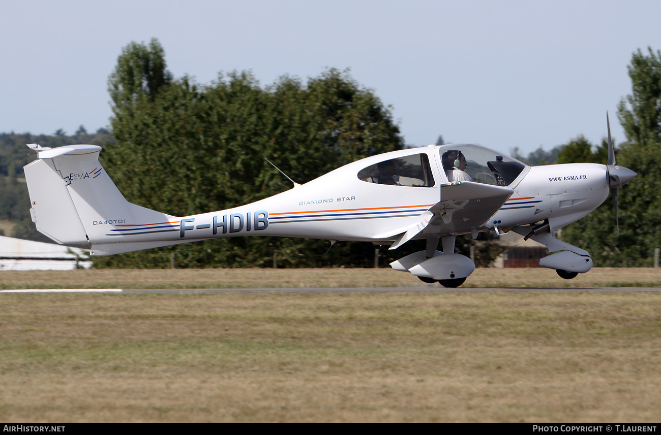Aircraft Photo of F-HDIB | Diamond DA40D Diamond Star TDI | Ecole Supérieure des Métiers de L'Aéronautique (ESMA) | AirHistory.net #523564