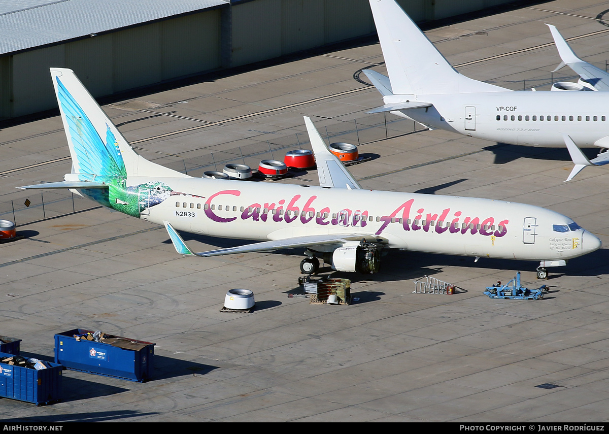 Aircraft Photo of N2833 | Boeing 737-8Q8 | Caribbean Airlines | AirHistory.net #523626