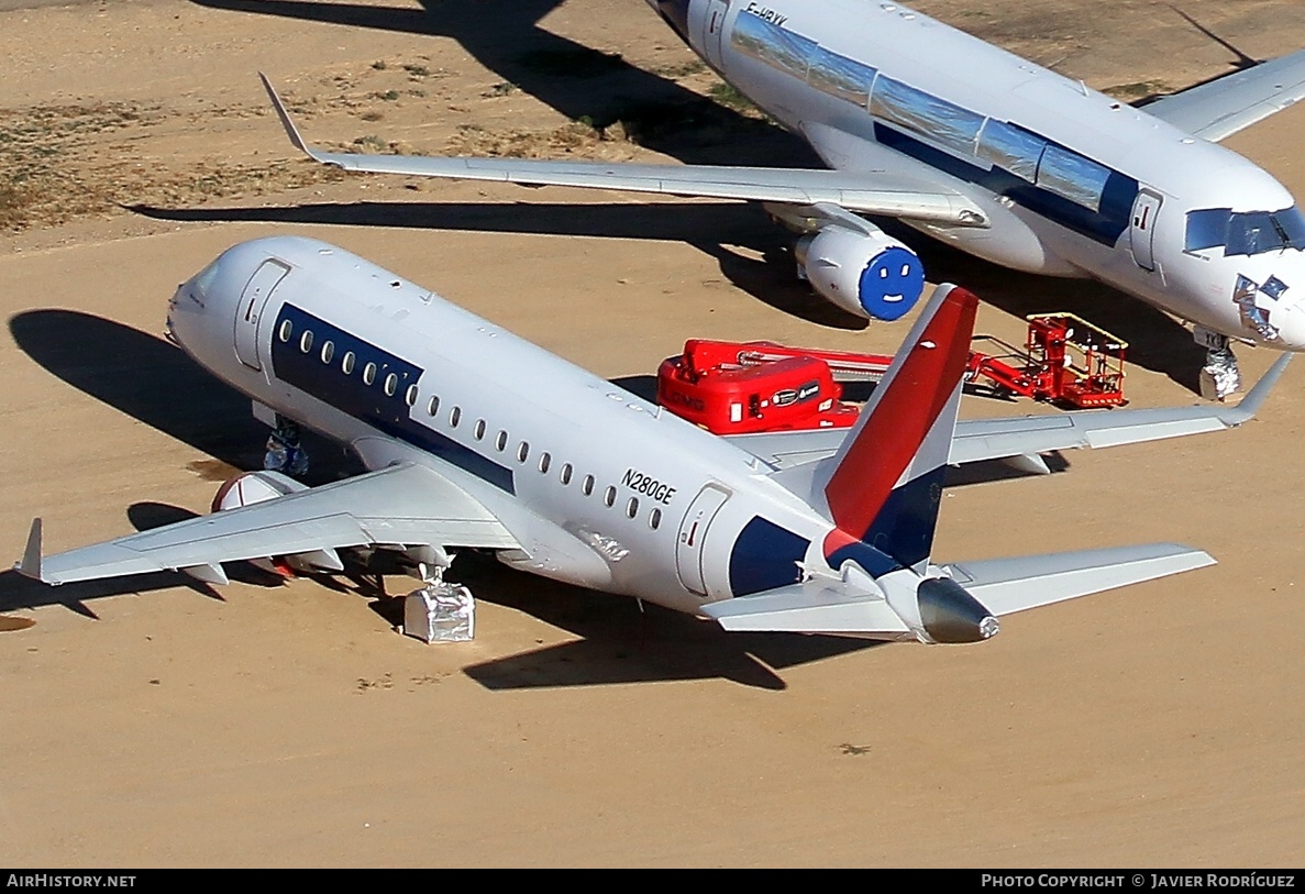 Aircraft Photo of N280GE | Embraer 170LR (ERJ-170-100LR) | Hop! | AirHistory.net #523648