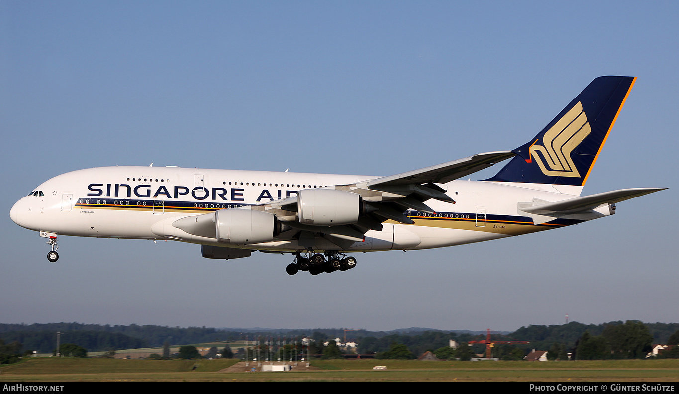 Aircraft Photo of 9V-SKD | Airbus A380-841 | Singapore Airlines | AirHistory.net #523688
