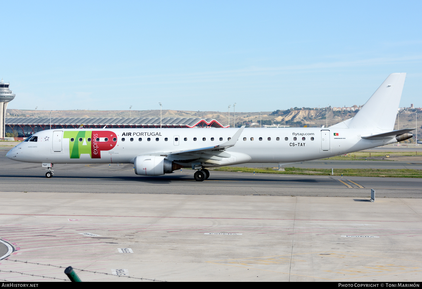 Aircraft Photo of CS-TAY | Embraer 195LR (ERJ-190-200LR) | TAP Air Portugal Express | AirHistory.net #523704