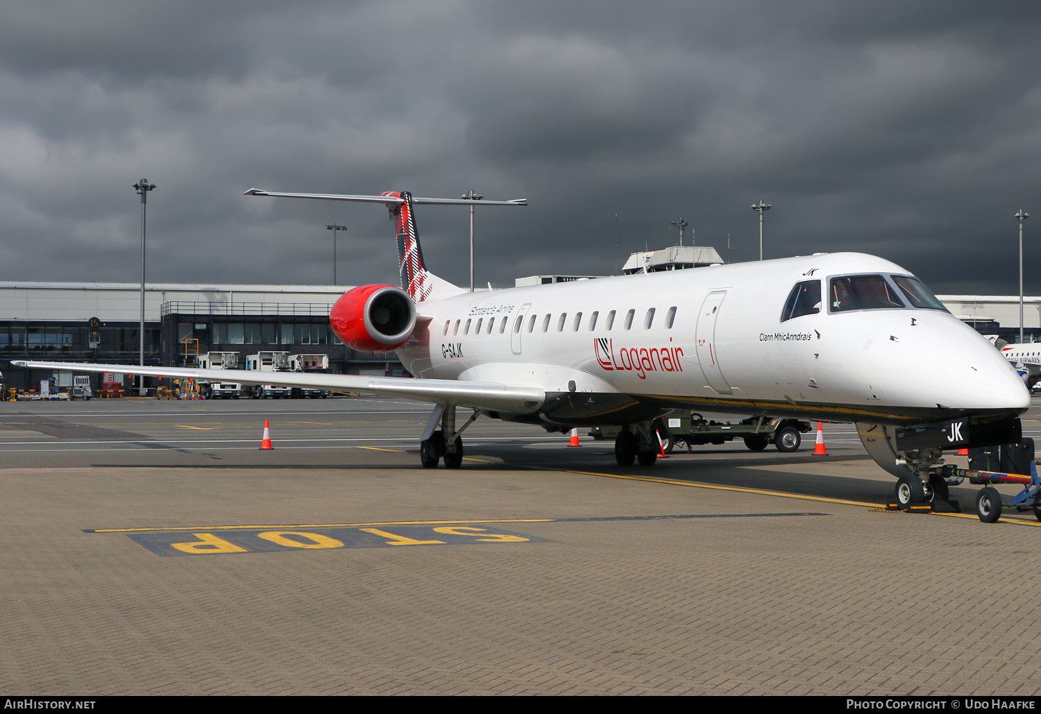 Aircraft Photo of G-SAJK | Embraer ERJ-145EP (EMB-145EP) | Loganair | AirHistory.net #523730