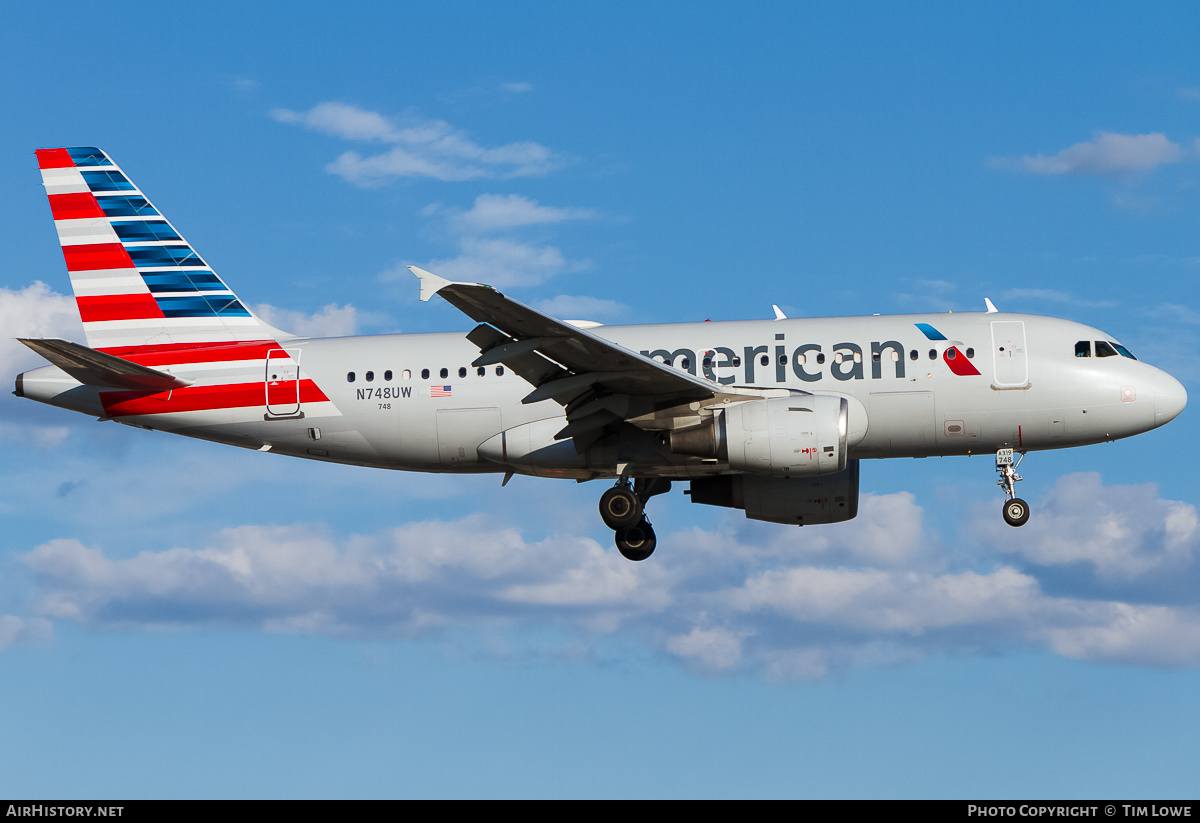 Aircraft Photo of N748UW | Airbus A319-112 | American Airlines | AirHistory.net #523785