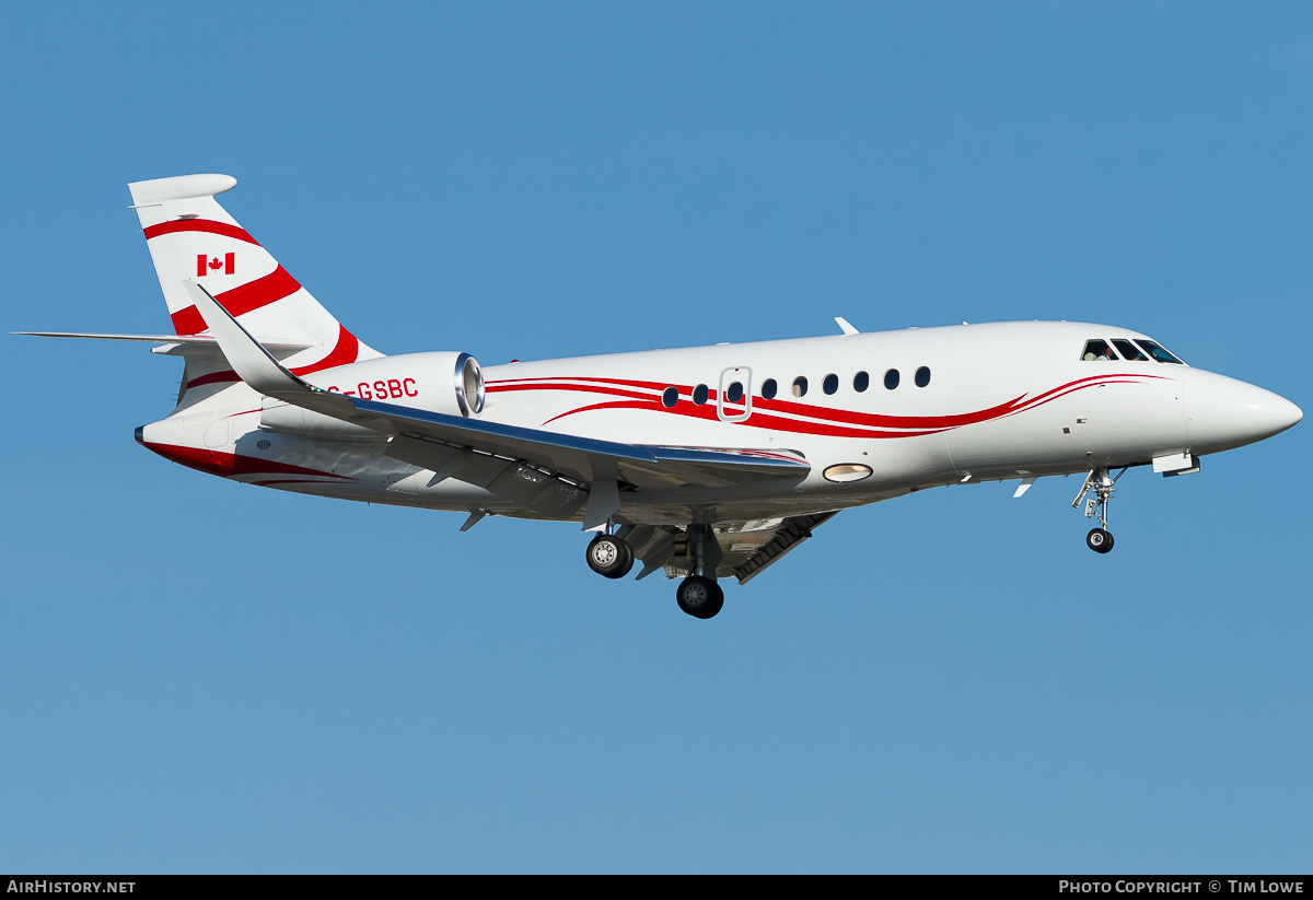 Aircraft Photo of C-GSBC | Dassault Falcon 2000S | AirHistory.net #523793