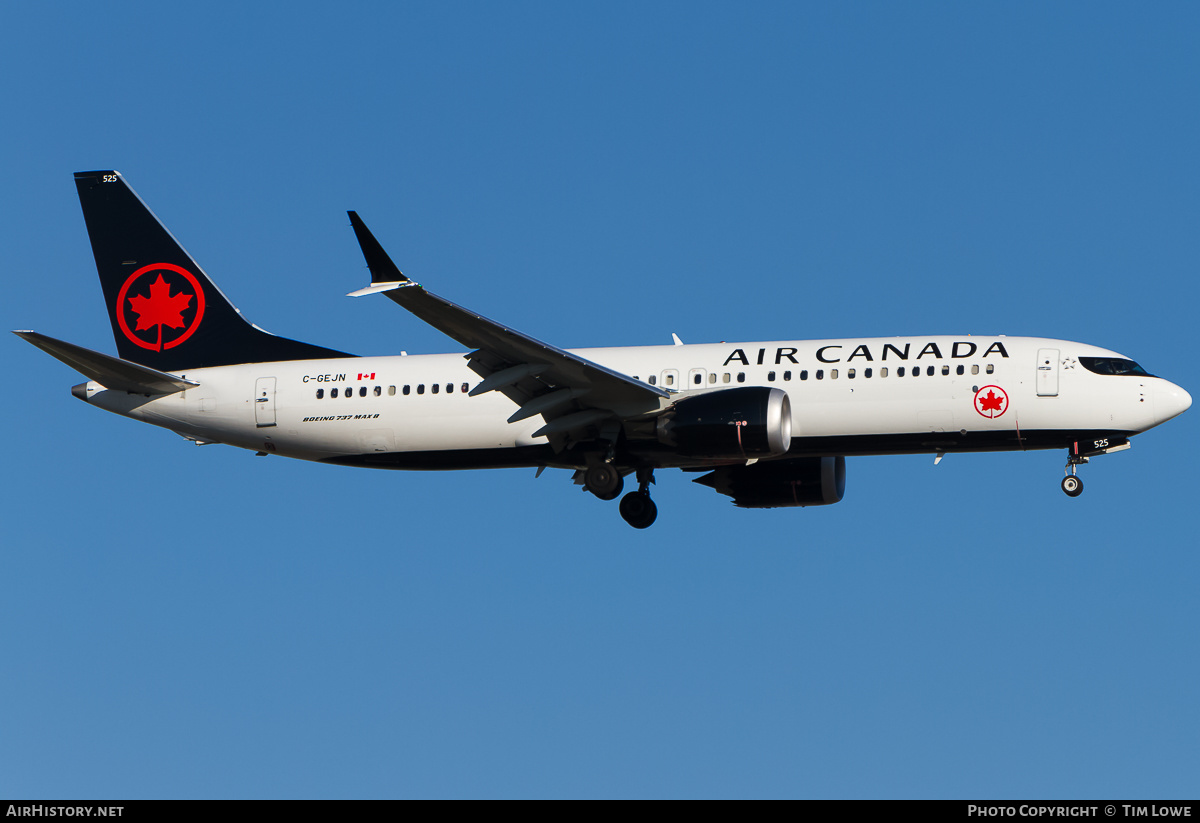 Aircraft Photo of C-GEJN | Boeing 737-8 Max 8 | Air Canada | AirHistory.net #523804