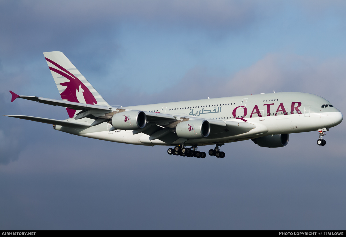 Aircraft Photo of A7-APF | Airbus A380-861 | Qatar Airways | AirHistory.net #523809