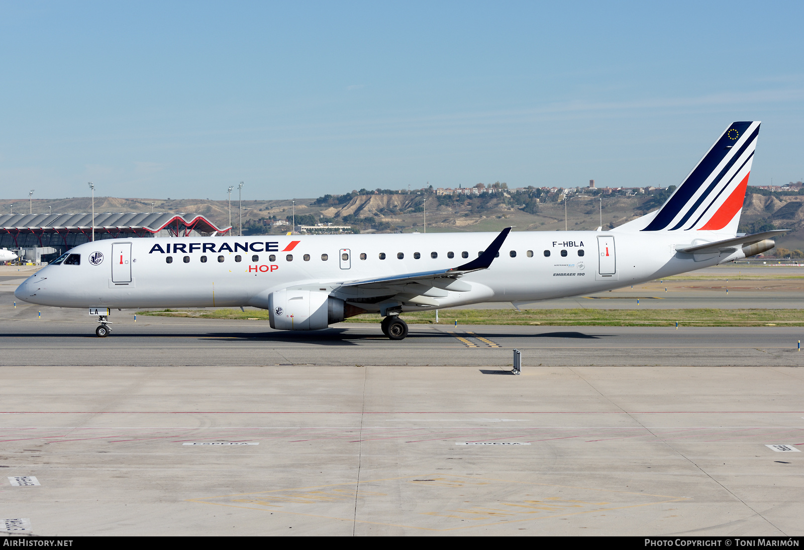 Aircraft Photo of F-HBLA | Embraer 190LR (ERJ-190-100LR) | Air France | AirHistory.net #523811