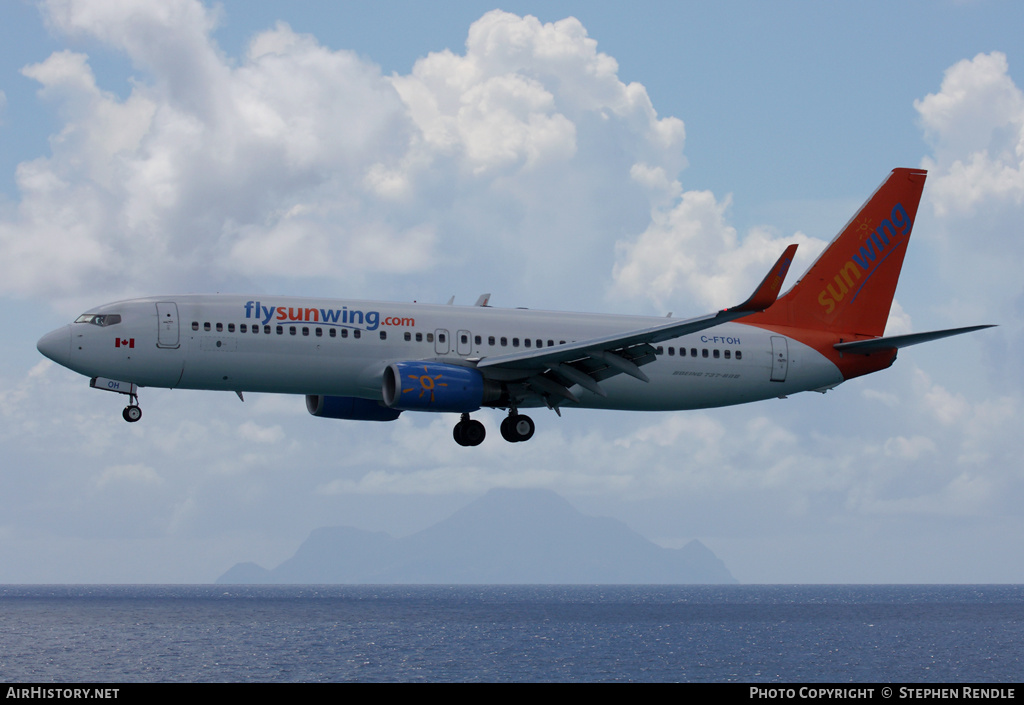 Aircraft Photo of C-FTOH | Boeing 737-8HX | Sunwing Airlines | AirHistory.net #523844