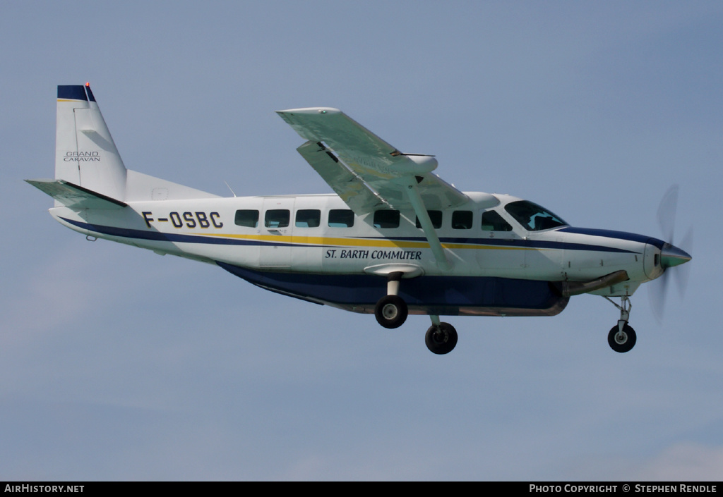Aircraft Photo of F-OSBC | Cessna 208B Grand Caravan | St. Barth Commuter | AirHistory.net #523848