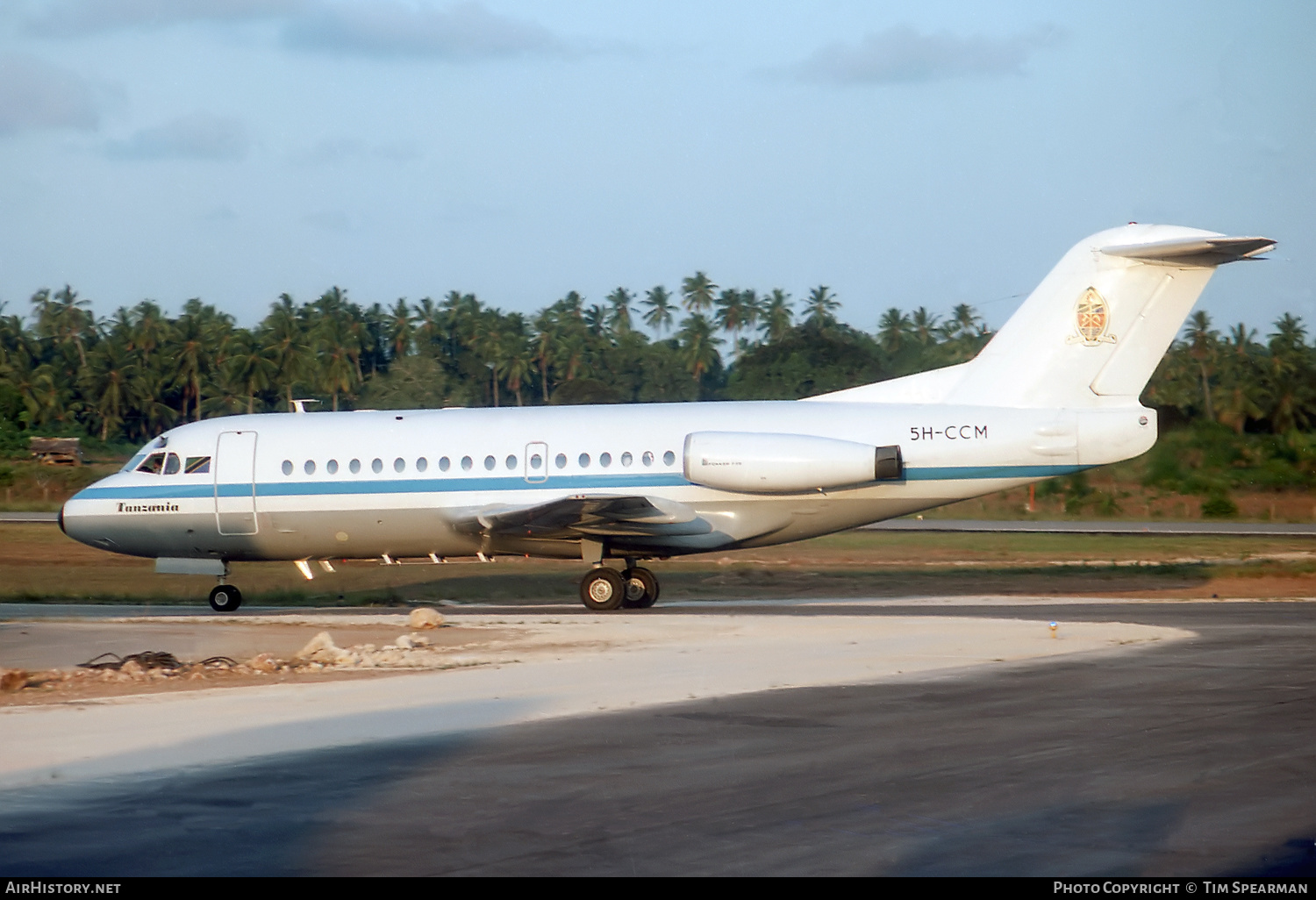 Aircraft Photo of 5H-CCM | Fokker F28-3000 Fellowship | Tanzania Government | AirHistory.net #523860