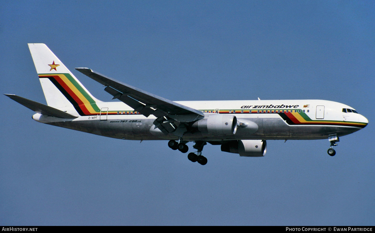 Aircraft Photo of Z-WPF | Boeing 767-2N0/ER | Air Zimbabwe | AirHistory.net #523872