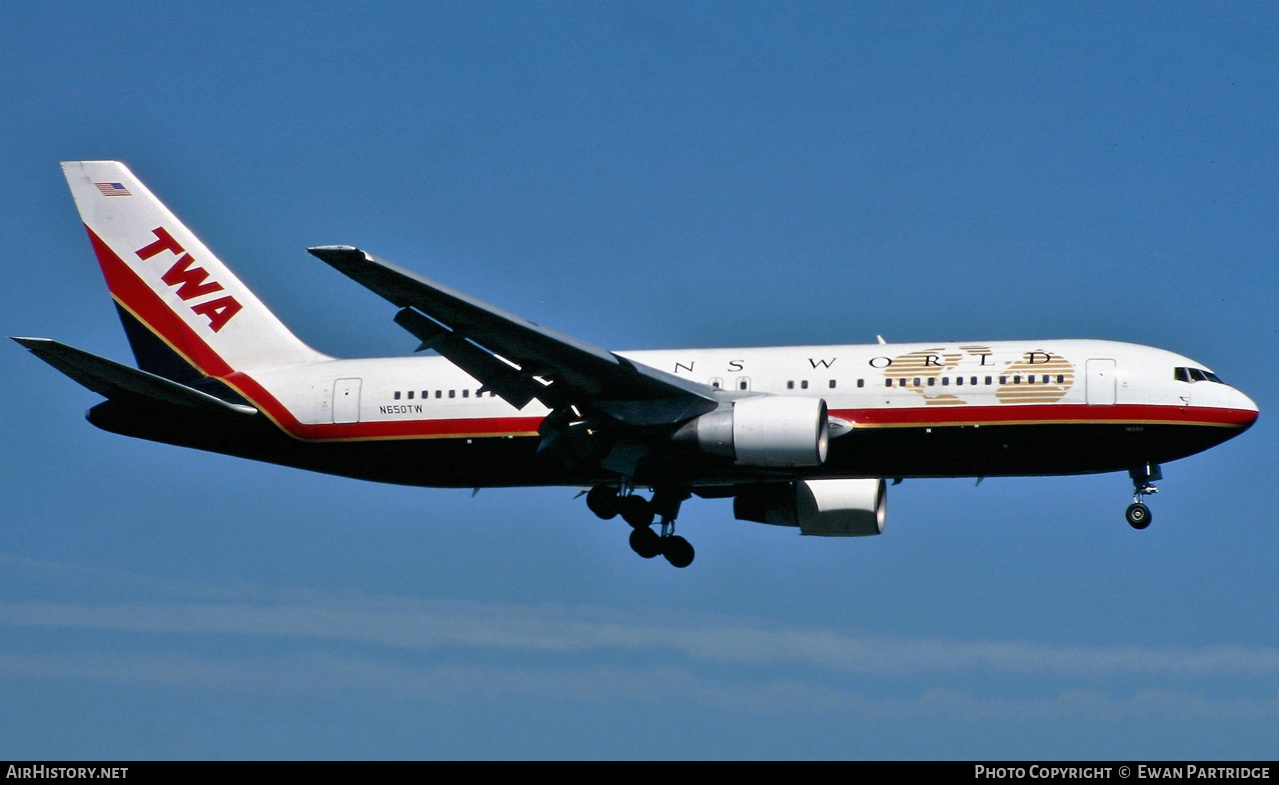 Aircraft Photo of N650TW | Boeing 767-205(ER) | Trans World Airlines - TWA | AirHistory.net #523876