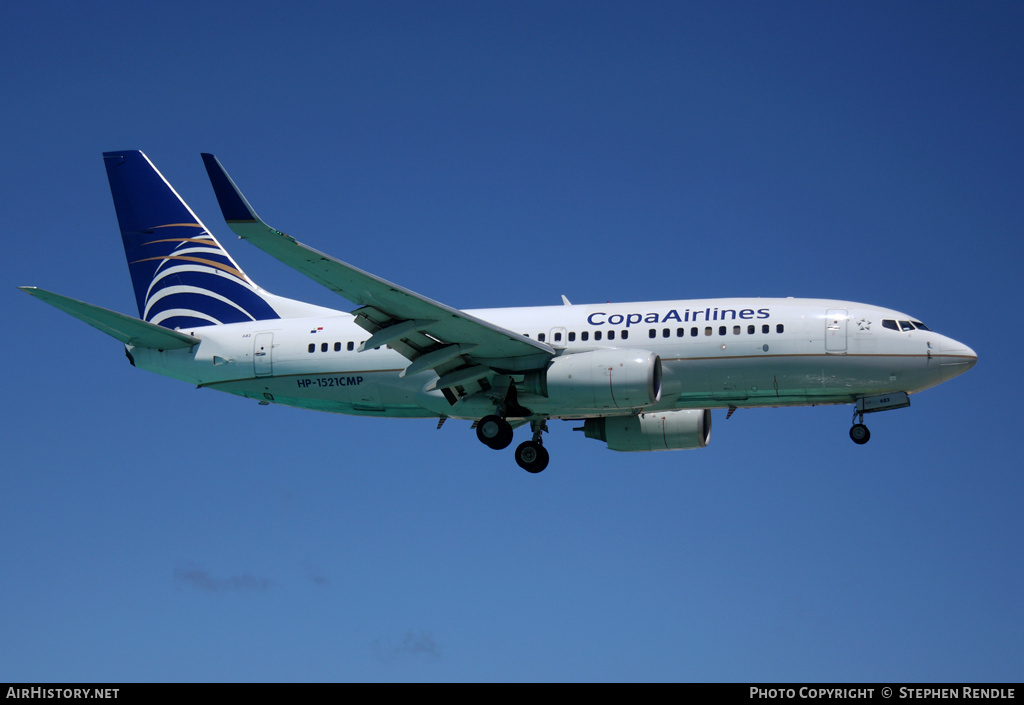 Aircraft Photo of HP-1521CMP | Boeing 737-7V3 | Copa Airlines | AirHistory.net #523883
