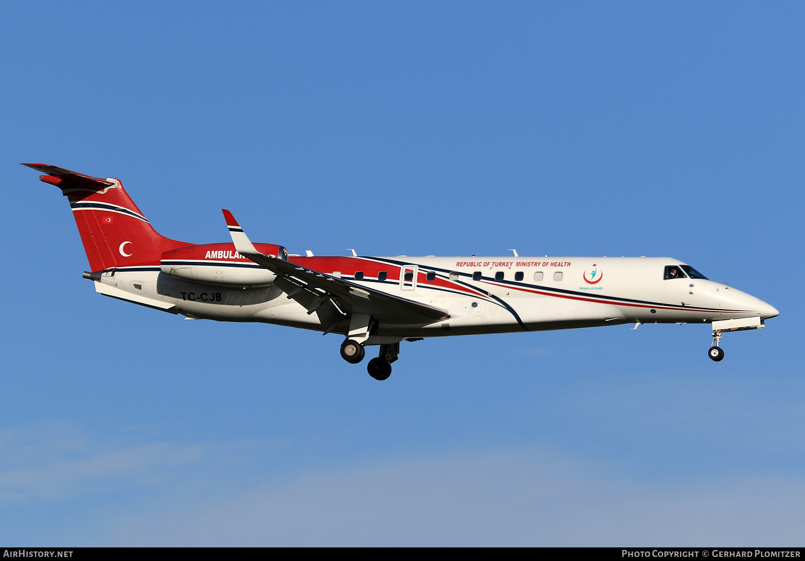 Aircraft Photo of TC-CJB | Embraer Legacy 650 (EMB-135BJ) | T.C. Sağlık Bakanlığı - Republic of Turkey Ministry of Health | AirHistory.net #523913