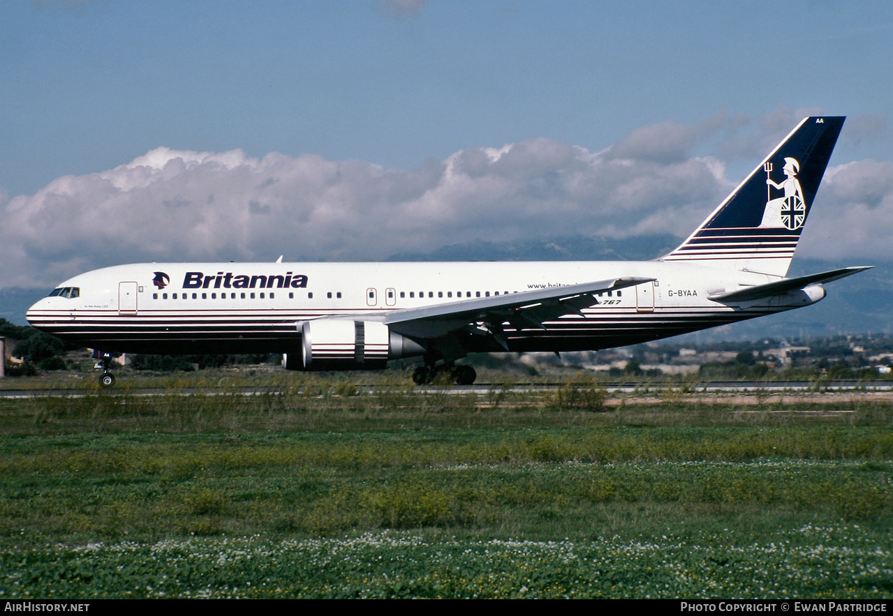 Aircraft Photo of G-BYAA | Boeing 767-204/ER | Britannia Airways | AirHistory.net #523916
