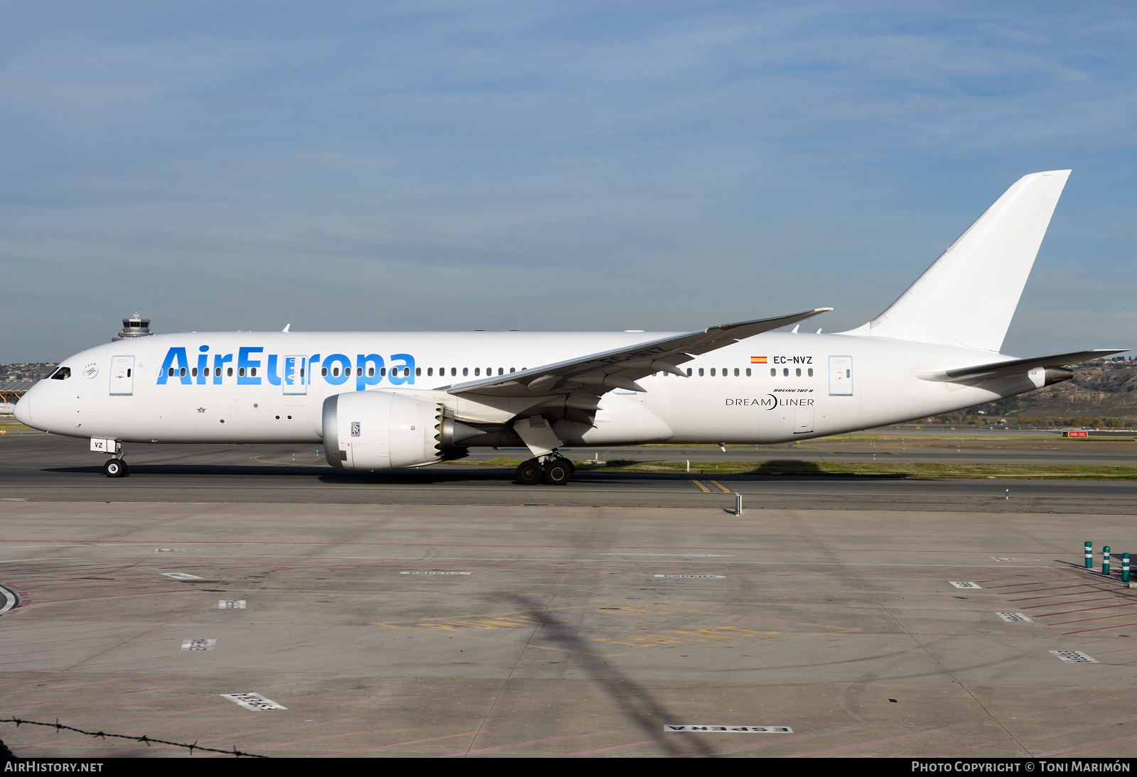 Aircraft Photo of EC-NVZ | Boeing 787-8 Dreamliner | Air Europa | AirHistory.net #523934