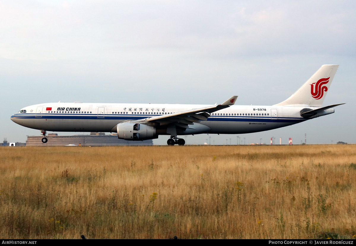 Aircraft Photo of B-5978 | Airbus A330-343E | Air China | AirHistory.net #523947