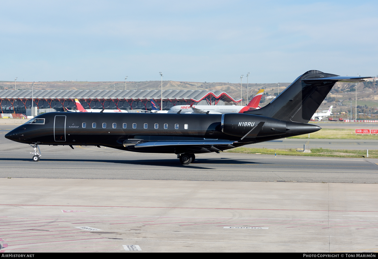 Aircraft Photo of N18RU | Bombardier Global 5000 (BD-700-1A11) | RUA Group | AirHistory.net #523960