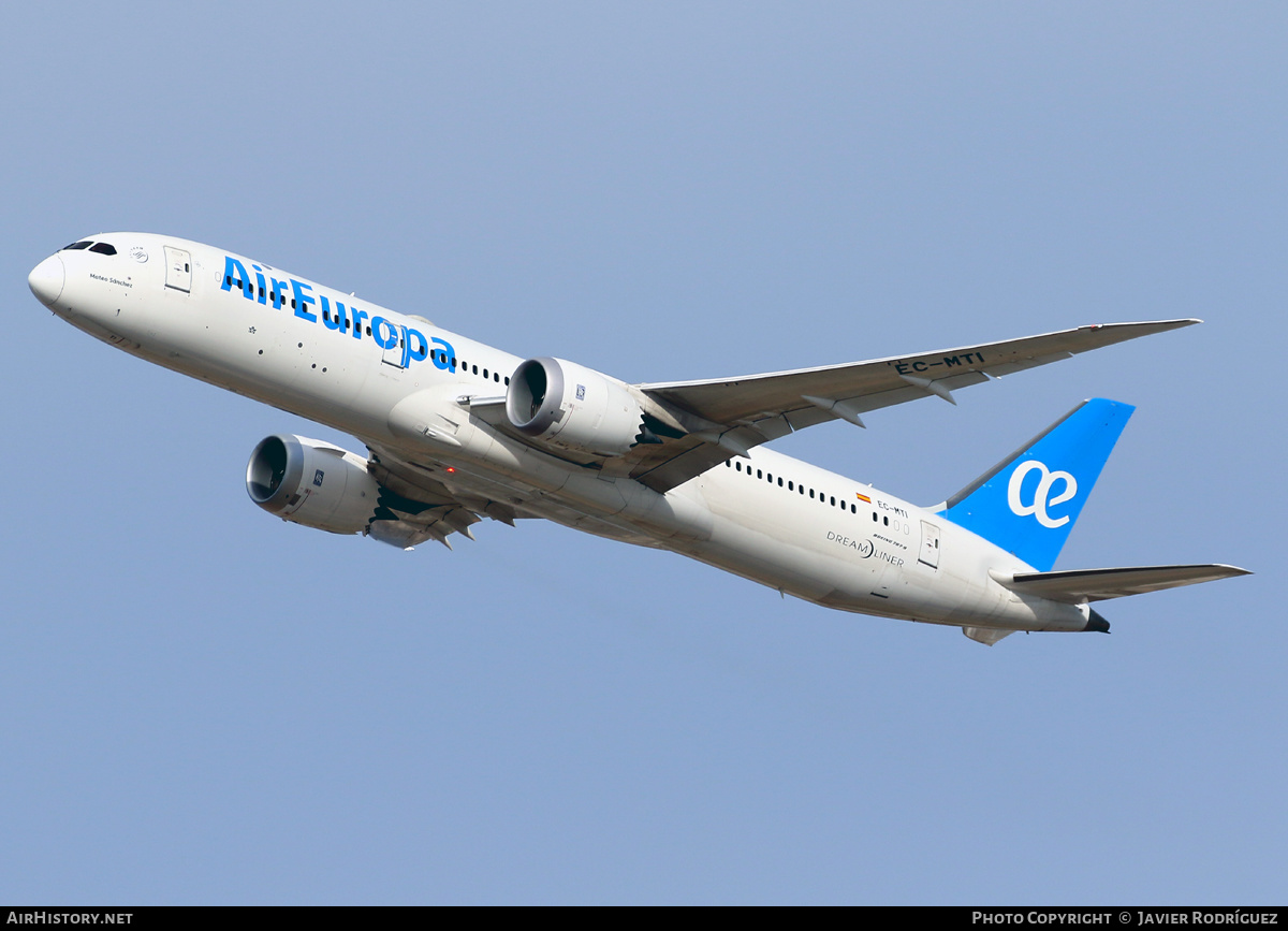 Aircraft Photo of EC-MTI | Boeing 787-9 Dreamliner | Air Europa | AirHistory.net #523968